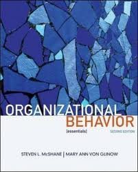 organizational behavior essentials 2nd edition 1st edition steven l mcshane b006tm5khg