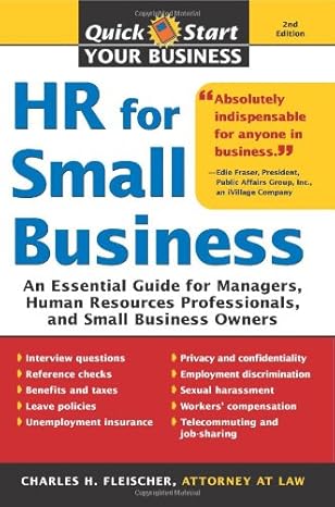 hr for small business an essential guide for managers human resources professionals and small business owners