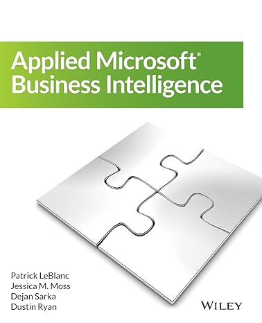 applied microsoft business intelligence 1st edition jessica m moss 1118961773, 978-1118961773