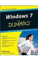 windows 7 for dummies quick reference 1st edition greg harvey 0470489618, 978-0470489611