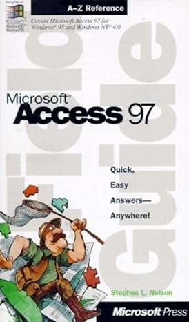 field guide to microsoft access for windows 1st edition stephen l nelson 1572313285, 978-1572313286