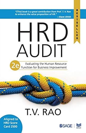 hrd audit evaluating the human resource function for business improvement 2nd edition t v rao 8132119673,