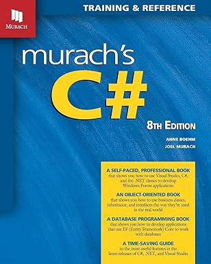 murachs c# 8th edition joel murach ,anne boehm 1943873070, 978-1943873074