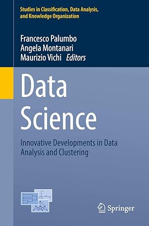 data science innovative developments in data analysis and clustering 1st edition francesco palumbo ,angela