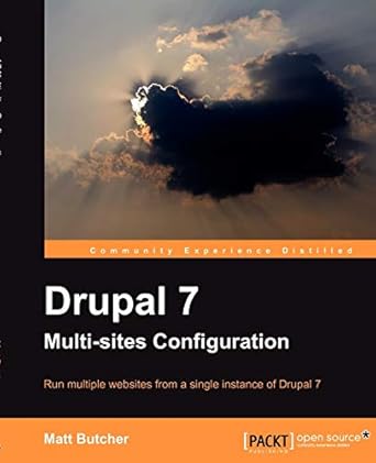drupal 7 multi sites configuration 1st edition matt butcher 1849518009, 978-1849518000