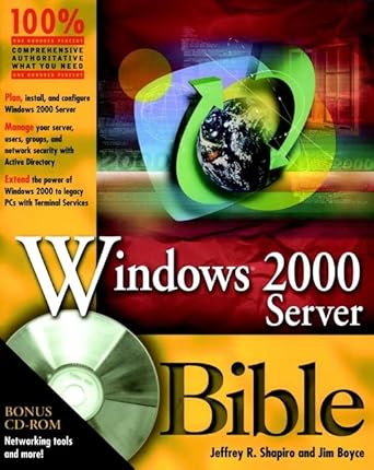 windows 2000 server bible 1st edition jeffrey r shapiro ,jim boyce 0764546678, 978-0764546679