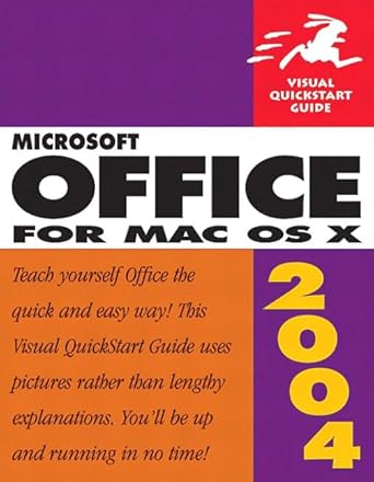 microsoft office 2004 for mac os x 5th edition steve schwartz 0321247477, 978-0321247476