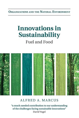 innovations in sustainability 1st edition alfred a marcus 110742111x, 978-1107421110