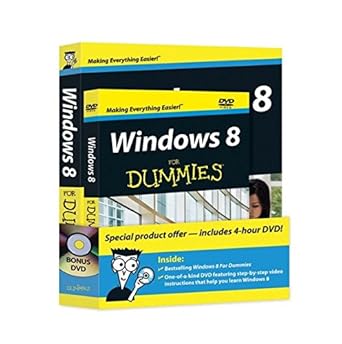 windows 8 for dummies book + dvd bundle 1st edition andy rathbone 111827167x, 978-1118271674
