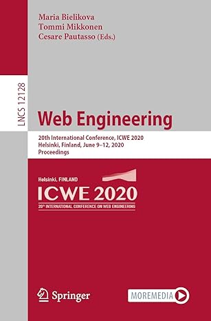 web engineering 20th international conference icwe 2020 helsinki finland june 9 12 2020 proceedings 1st