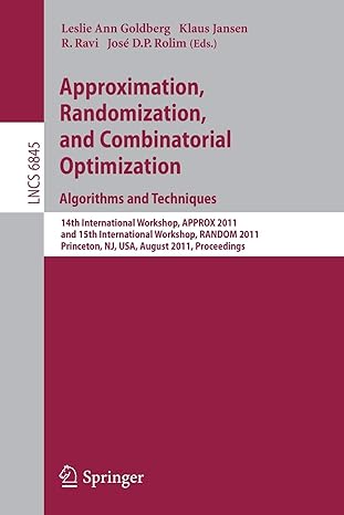 approximation randomization and combinatorial optimization algorithms and techniques 14th international