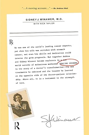 healing lessons 1st edition sidney winawer ,nick taylor 0415923565, 978-0415923569