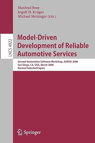 model driven development of reliable automotive services second automotive software workshop aswsd 2006 san