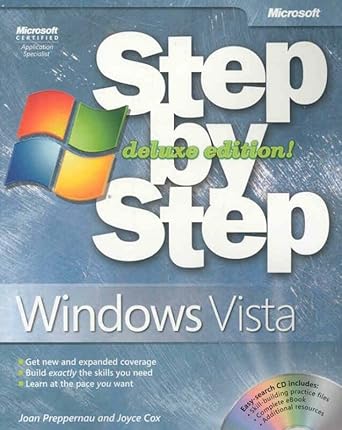 windows vista step by step deluxe edition deluxe edition joyce cox ,joan lambert 0735625328, 978-0735625327