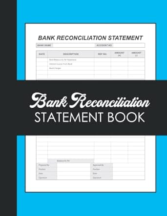 bank reconciliation statement book 1st edition zibourzz planners b0bhl2xhrr