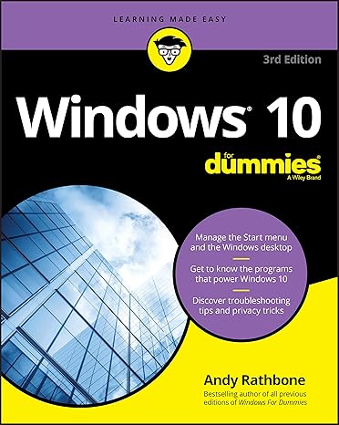 windows 10 for dummies 3rd edition andy rathbone 1119470862, 978-1119470861