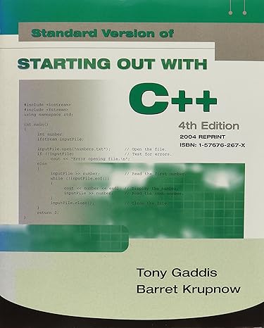 starting out with c++ standard version 4th edition tony gaddis 157676267x, 978-1576762677