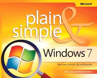 plain and simple windows 7 1st edition kerry and moon marianne joyce 0735626669, 978-0735626669