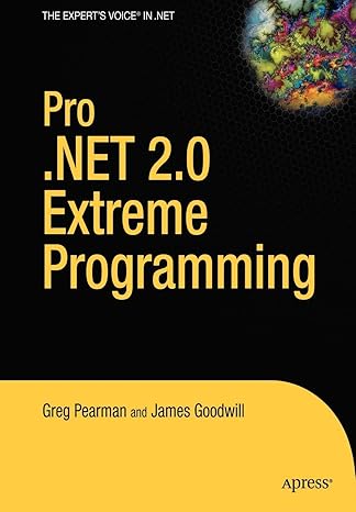 pro net 2 0 extreme programming 1st edition greg pearman ,james goodwill 1590594800, 978-1590594803