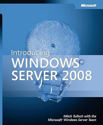 introducing windows server 2008 2008th edition mitch tulloch ,microsoft windows server team b00bfqgk2a