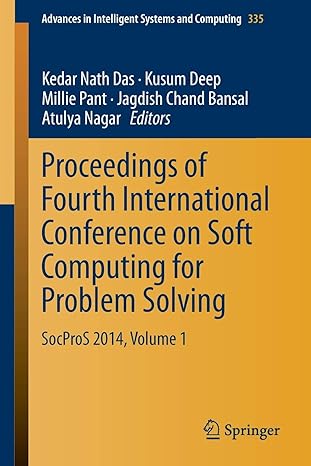 proceedings of fourth international conference on soft computing for problem solving socpros 2014 volume 1