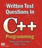 written test questions in c programming 1st edition dani kanetkar 8183333303, 978-8183333306