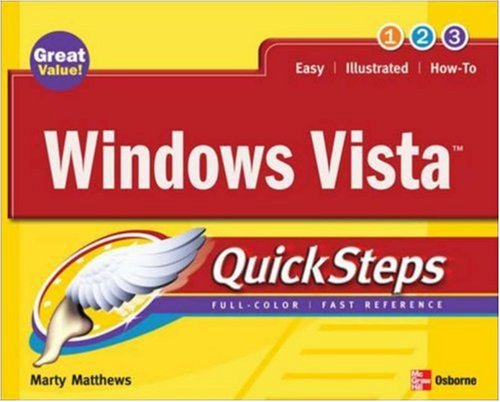 windows vista quicksteps 1st edition marty matthews b0064xp0ti