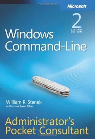 windows command line administrators pocket consultant 2nd edition william r stanek b003e7etgc