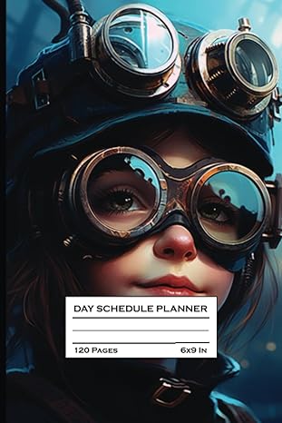 day schedule planner steampunk aesthetics hours 6 x 9 inches 120 pages 60 sheets 1st edition old brooklyn
