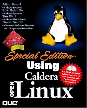 special edition using caldera openlinux 1st edition erik ratcliffe ,tim bird ,david bandel ,wilson mattos