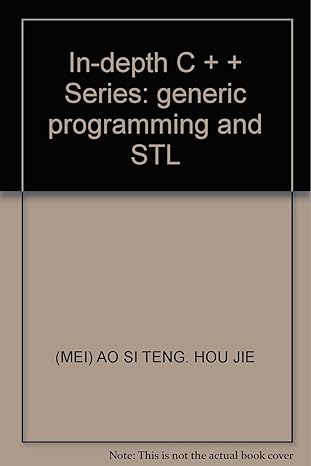 in depth c + + series generic programming and stl 1st edition ao si teng hou jie 7508314875, 978-7508314877