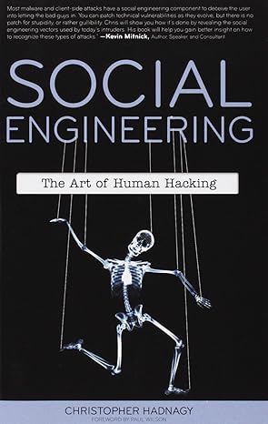 social engineering 1st edition christopher hadnagy 0470639539