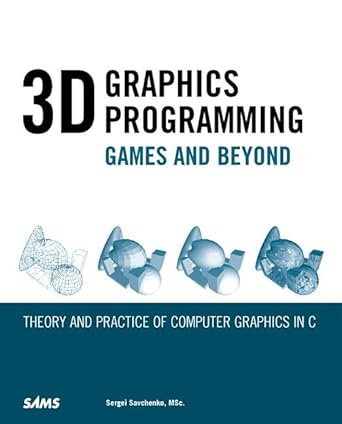 3d graphics programming games and beyond 1st edition sergei savchenko 0672319292, 978-0672319297