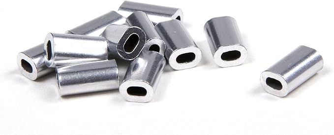 billfisher aluminum sleeves durable wire crimps soft aluminum sleeves boating and fishing accessories for