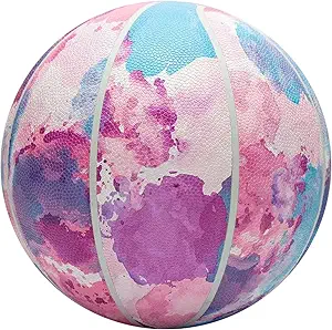 mindcollision colorful basketball individual hygroscopic soft pu standard size 7 suitable for indoor and