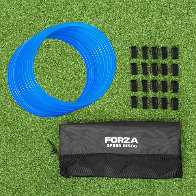 forza agility rings pack of 12 soccer training equipment multi sport agility ring set speed ladder agility