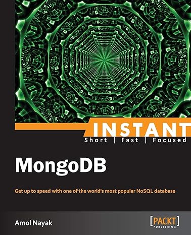 instant mongodb 1st edition amol nayak 1782169709, 978-1782169703