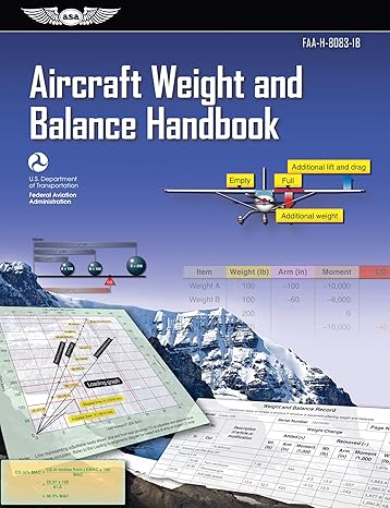 aircraft weight and balance handbook faa h 8083 1b 2016th edition federal aviation administration ,u s