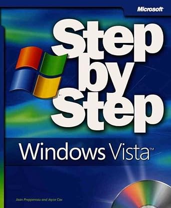 microsoft windows vista step by step 1st edition joan preppernau ,joyce k cox ,online training solutions inc