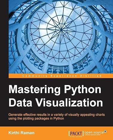 mastering python data visualization 1st edition kirthi raman 1783988320, 978-1783988327