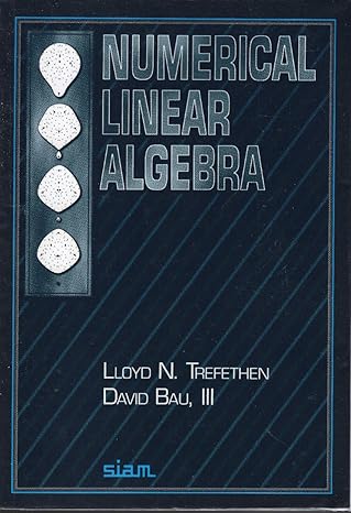 numerical linear algebra 1st edition lloyd n trefethen ,david bau iii 0898713617, 978-0898713619