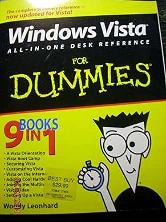 windows vista all in one desk reference for dummies 1st edition woody leonhard 0471749419, 978-0471749417