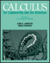 calculus for engineering and the sciences 1st edition elgin h johnston 0673985601, 978-0673985606