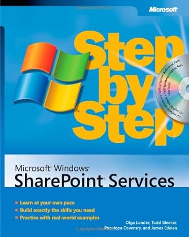 microsoft windows sharepoint services step by step 1st edition olga londer ,todd bleeker ,penelope coventry