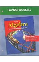 algebra concepts and applications practice workbook 1st edition mcgraw-hill education 0078219434,