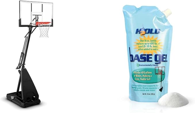 spalding 54 performance acrylic rapidlock portable basketball hoop  ?spalding b0c1ym5425