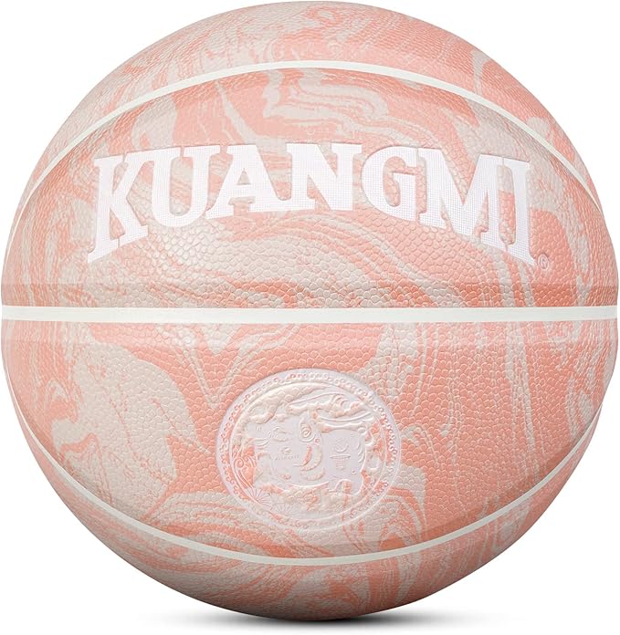 kuangmi girls basketball premium design printed outdoor and indoor basketball intermediate size 6 28 5 and