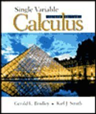 single variable calculus 2nd edition gerald l bradley ,karl j smith 0130206040, 978-0130206046