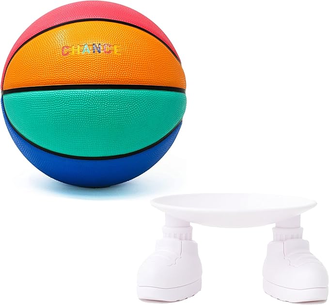chance premium rubber outdoor/indoor basketball standly the ball stand  ‎chance b0bpnfktv7