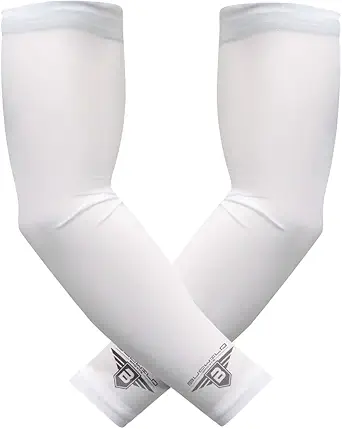 bucwild sports compression arm sleeves 1 pair 2 sleeves youth and adult sizes football baseball basketball